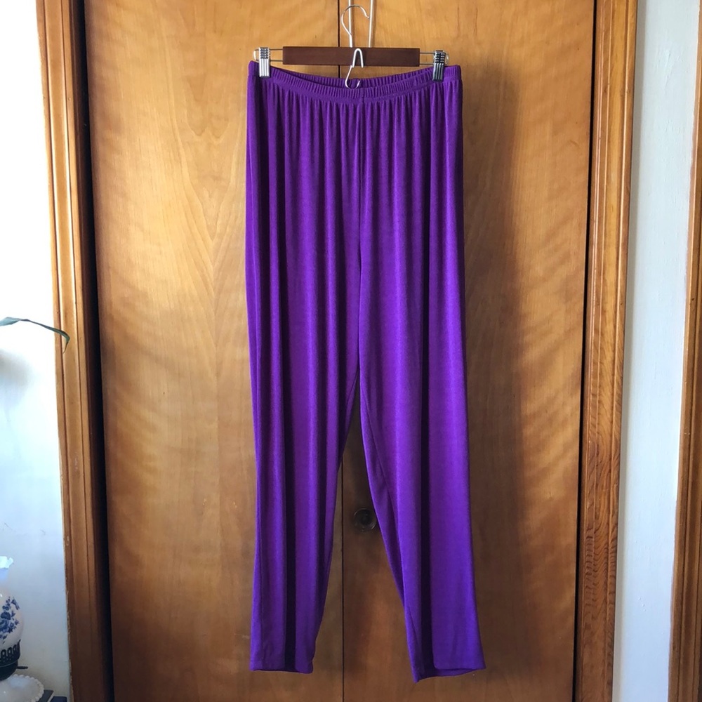 Vintage Carolyn Strauss Collection Purple Pants 1X